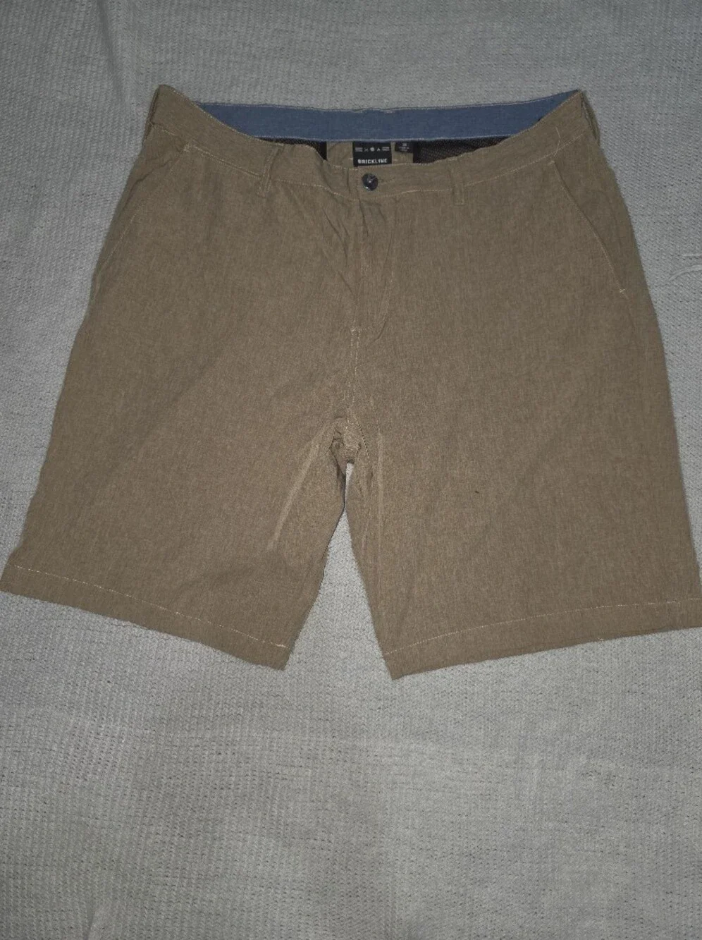 Brickline Brown Knit Golf Shorts-38